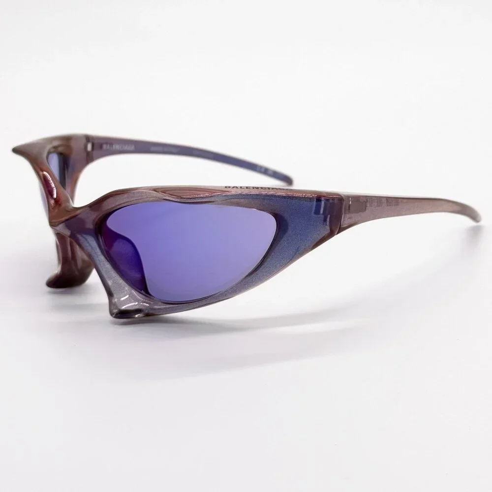 NEW BALENCIAGA SUNGLASSES BB0352S 002 PURPLE UNISEX EYEWEAR - Picture 7 of 11
